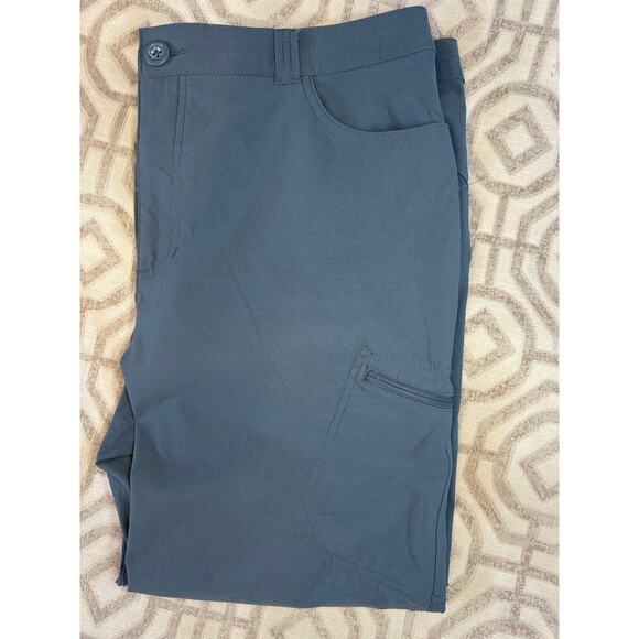 Eddie Bauer Women’s Capri Pants Size 14 Blue Drawstring Lightweight Travel - Picture 6 of 8